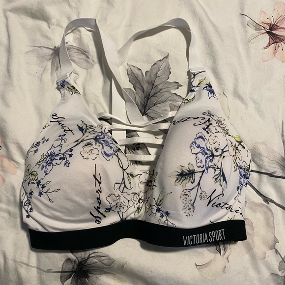 Victoria's Secret Other - Victoria’s Secret floral sports bra with strappy front